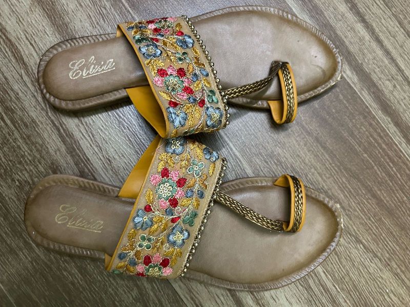 Embroidered Ethnic Sandals