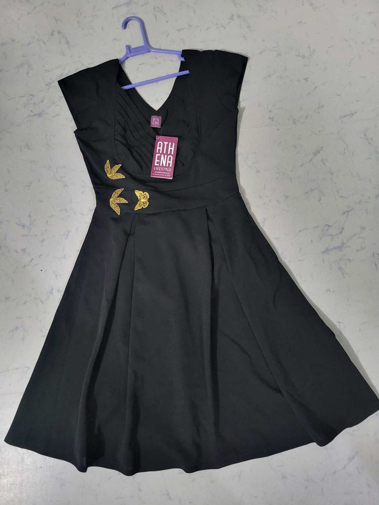 Athena Women black Fit &amp; Flare Dress