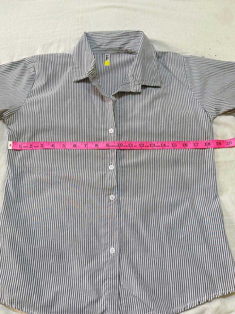 Striped Button-Down Shirt