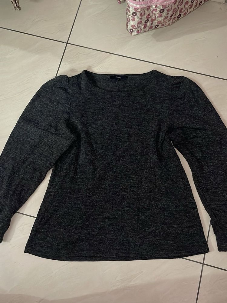 Sweater With Puff Arms