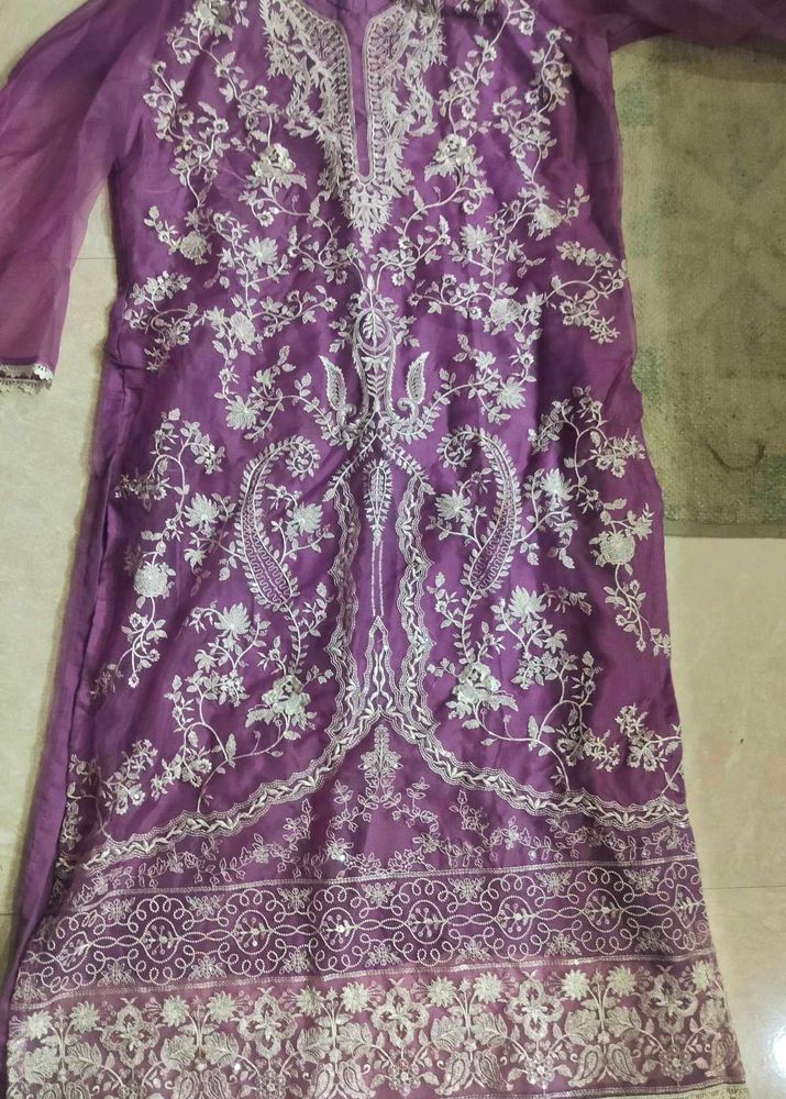 pakistani purple suit set