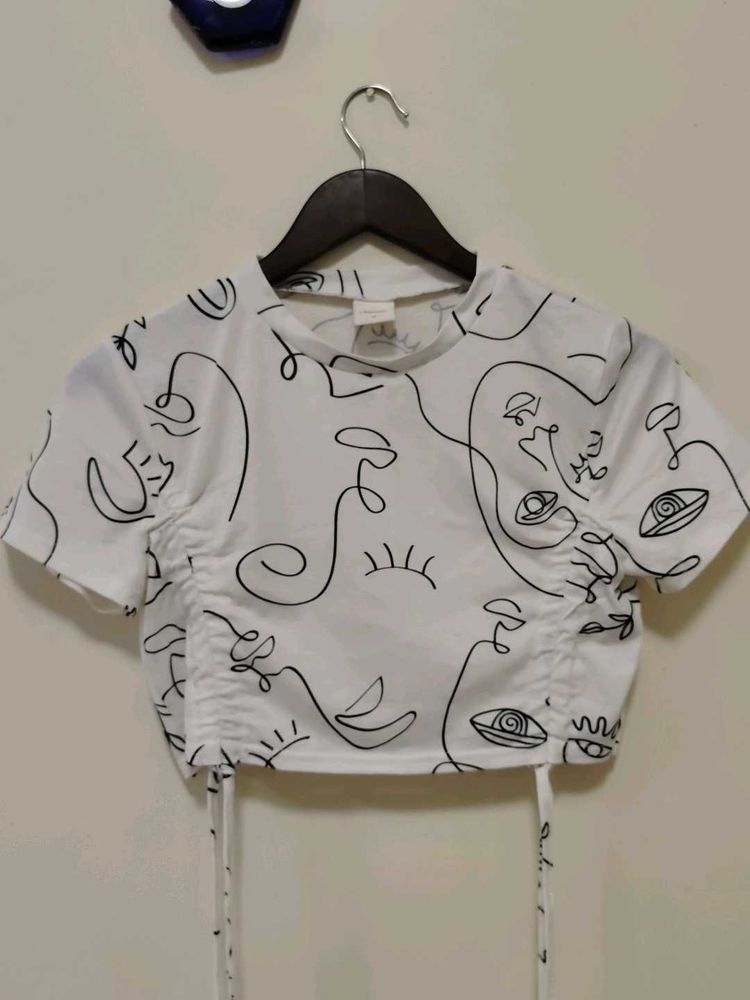 Printed Crop Top