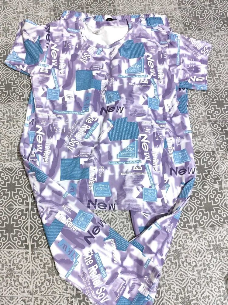 Printed Pajama Set