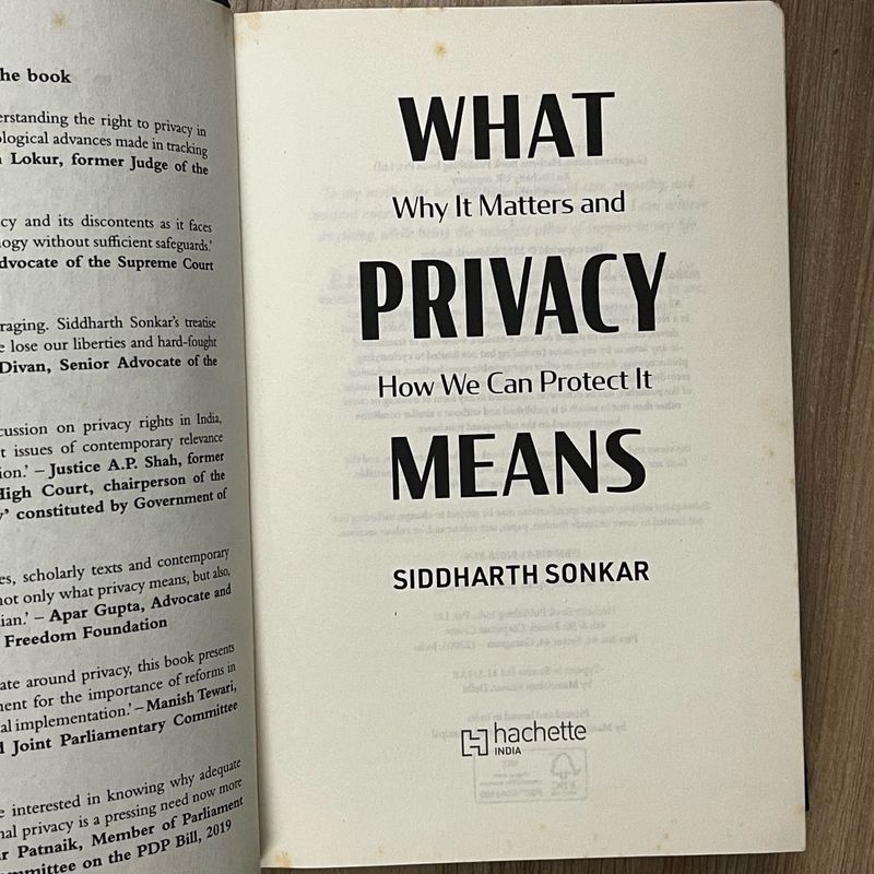 What Privacy Means