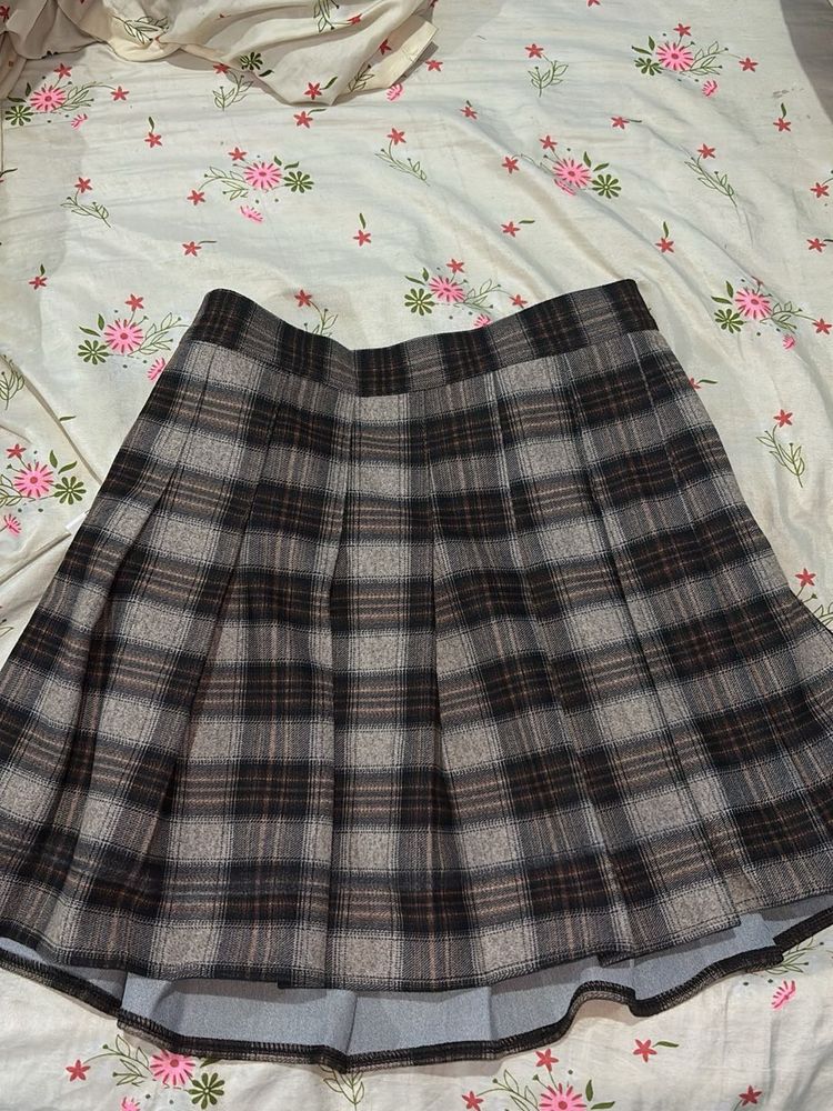Plaid Mini Skirt