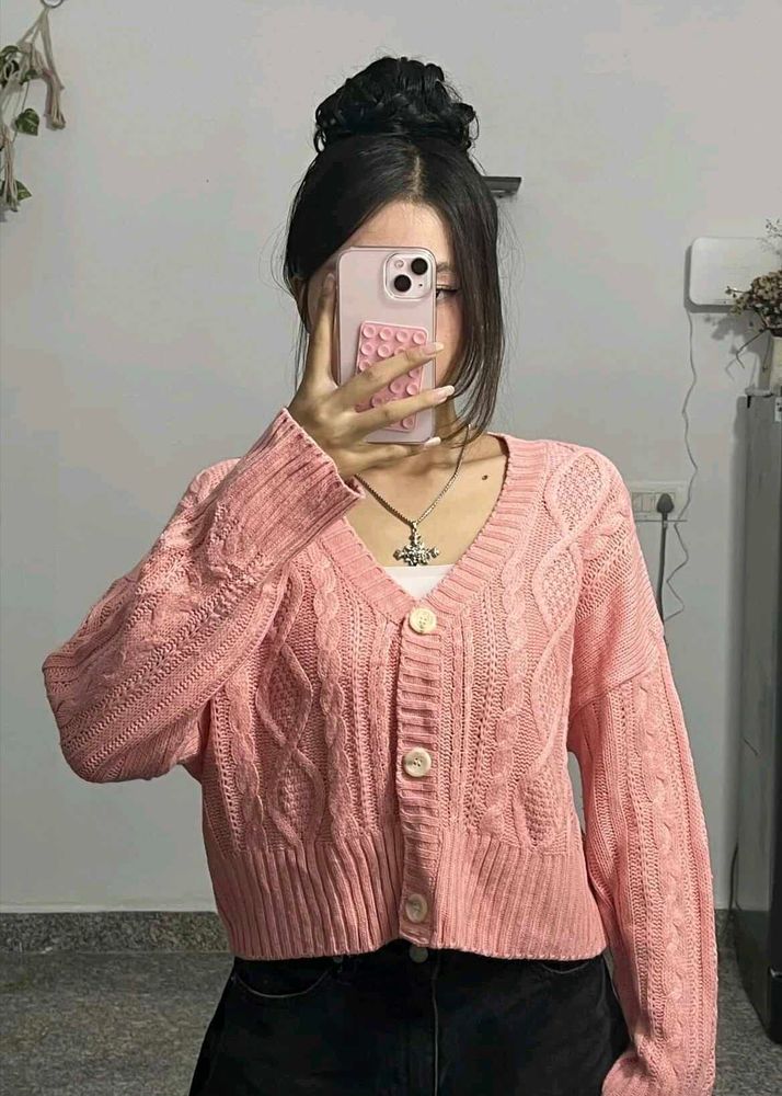 Cute Pink Cardigan