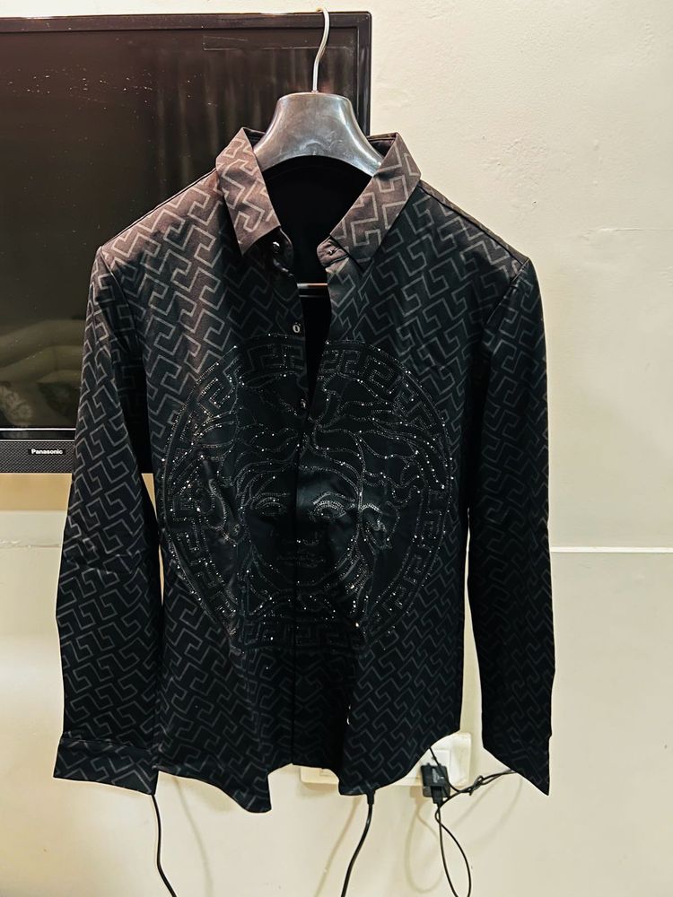 Versace Patterned Button Down