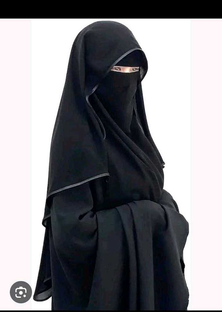 Combo Of Totally New Black Hijab &amp; Ghunghat Niqab