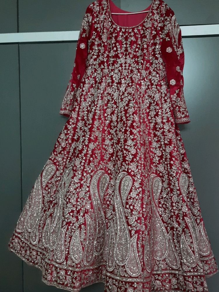 Bridal Wedding Velvet Gown