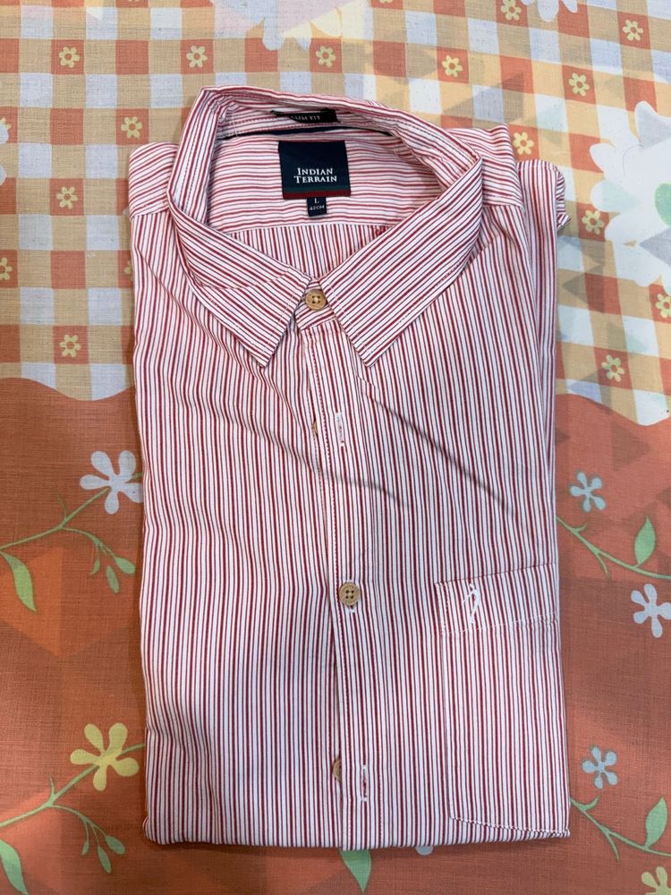Indian Terrain Mens shirt full sleeve Size L