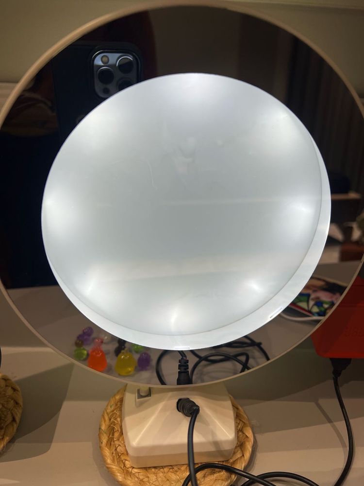 Multipurpose Decorative Mirror With Light Frame