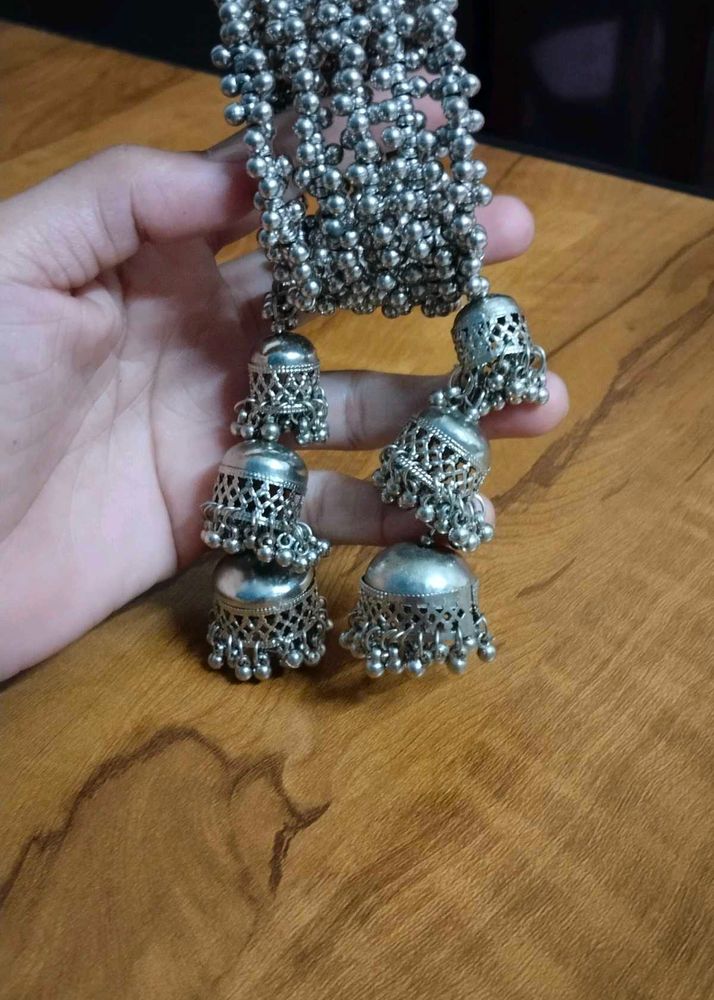 Silver Jhumka Bangles