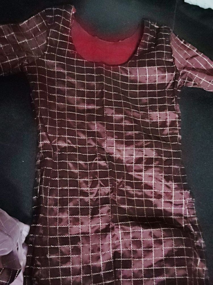 Wine Color Kurti