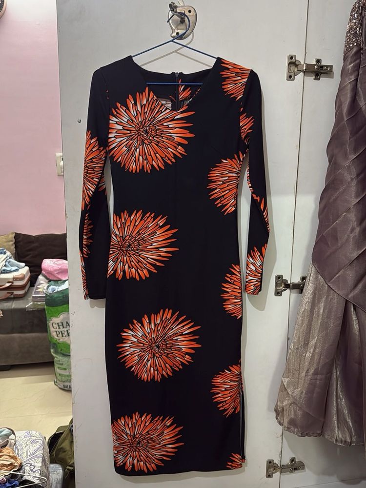 Floral Print Bodycon Dress