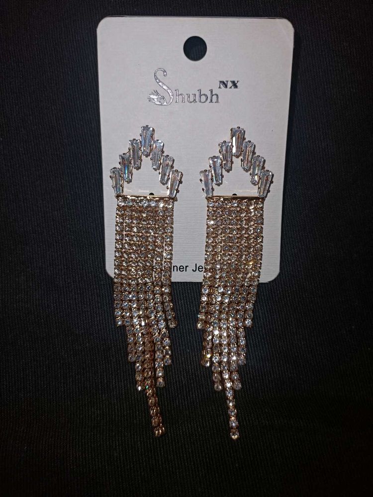 Rhinestone Long  Gorgeous Earrings