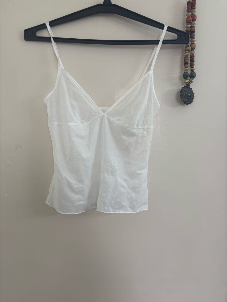 White Spaghetti Strap Top