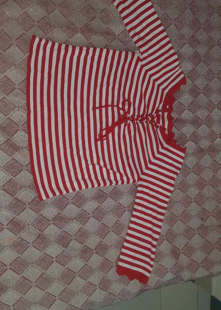 Red &amp; White Top