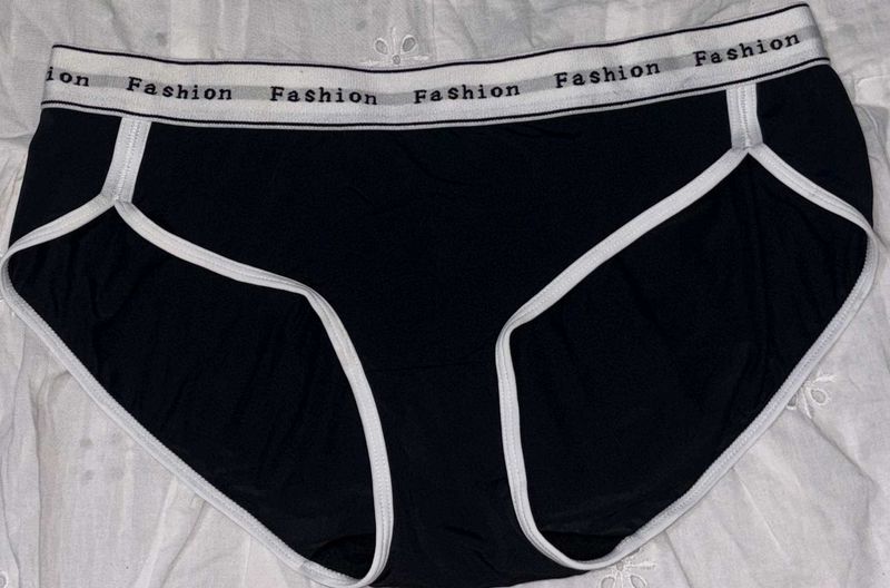 Black &amp; White &#34;Fashion&#34; Panties