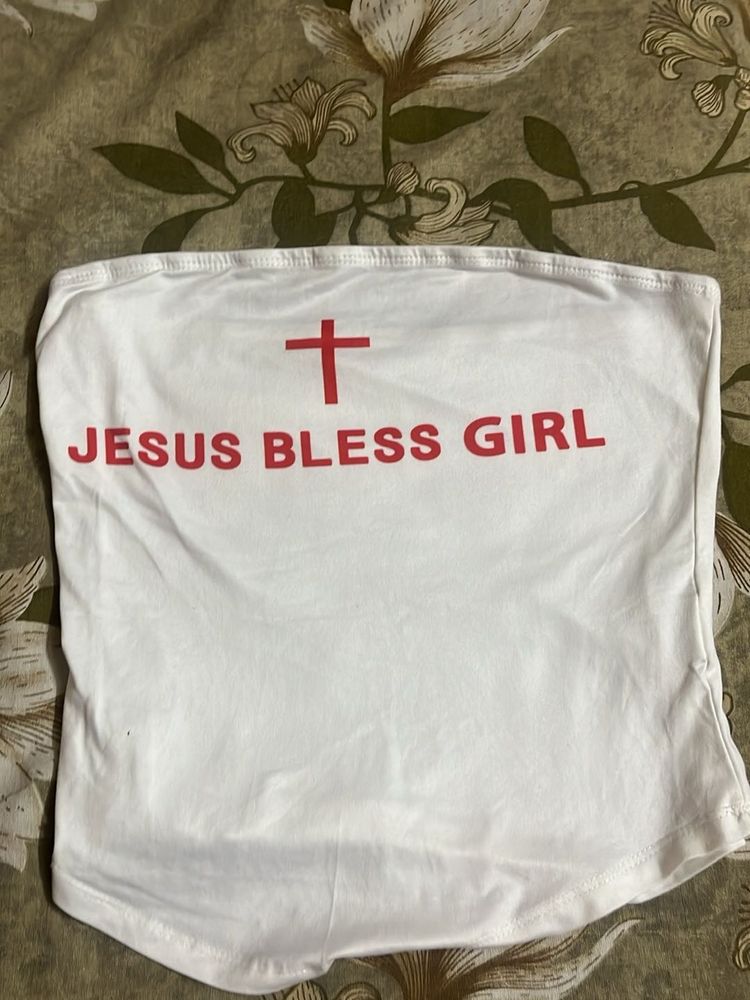 Cute Graphic Tube Top