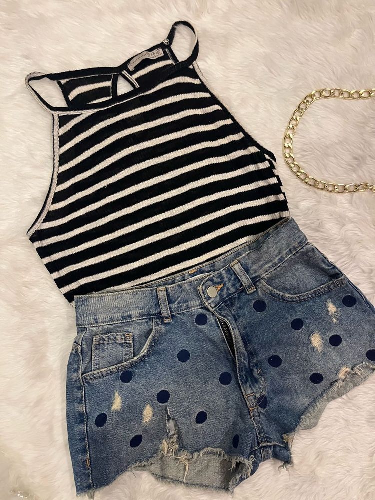 Striped Halter Top