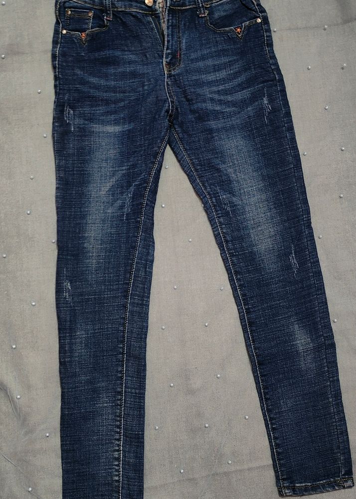 Blue Stretchable Jeans