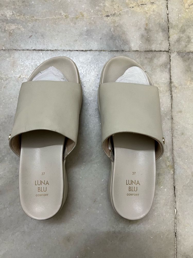 Westside Luna Blu Ivory Wedge Heels EU 37