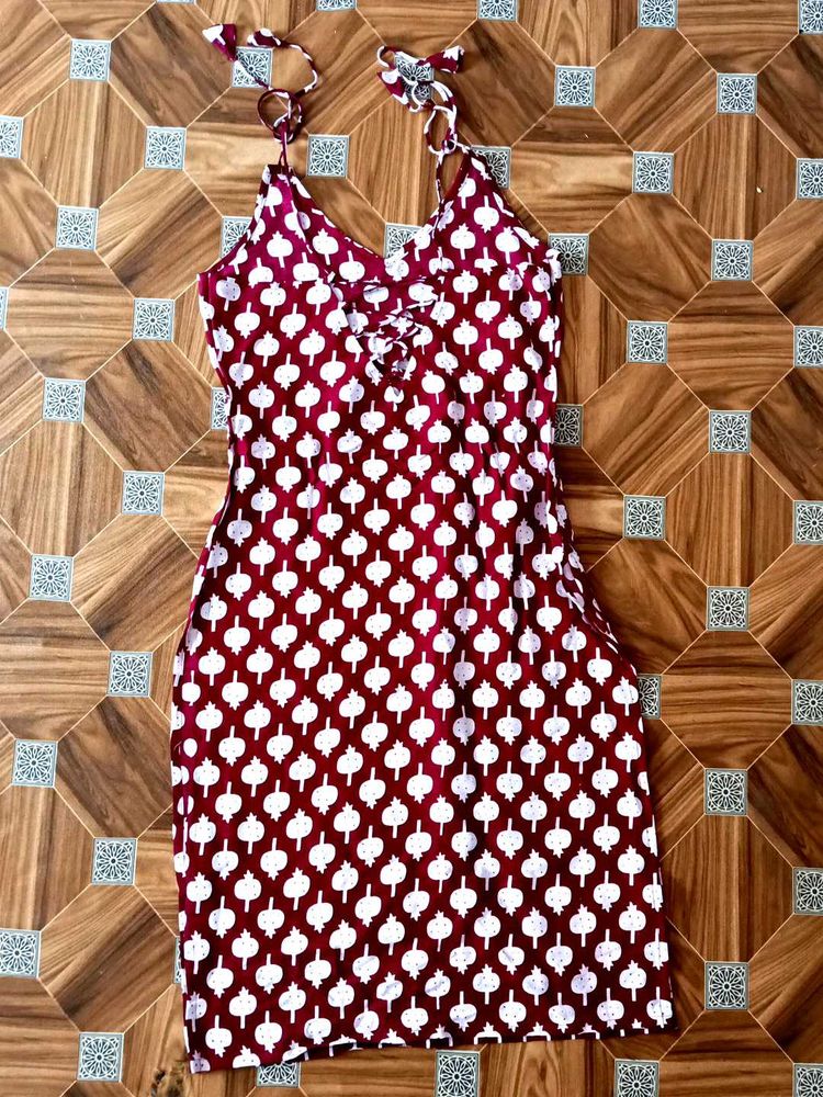 Patterned Mini Dress