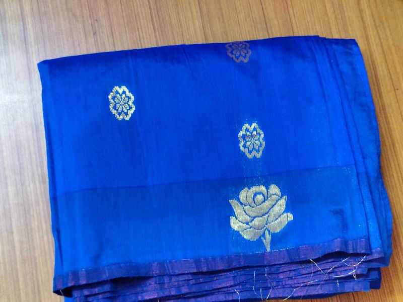 Elegant Blue Silk Saree
