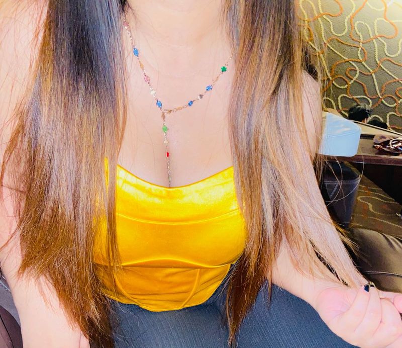 yellow ribbon corset