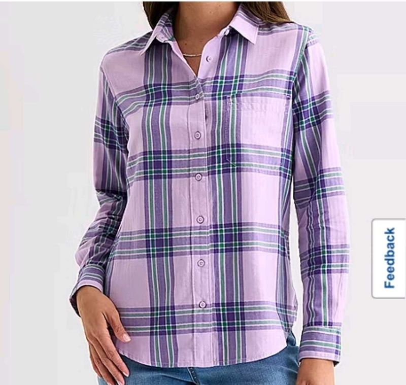 Lilac plaid Shirt