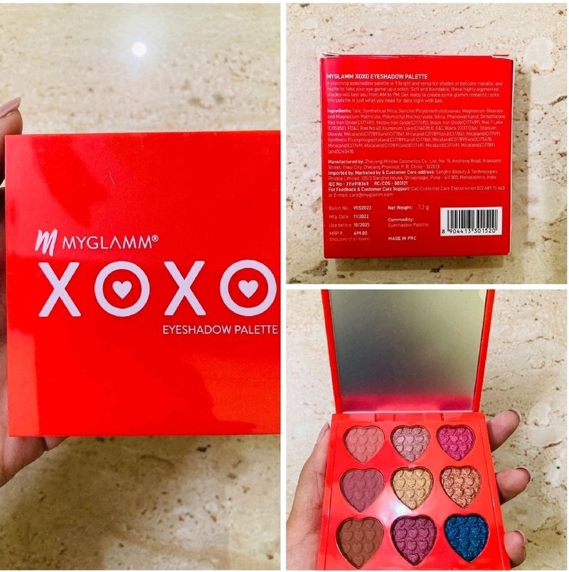 MyGlamm Xoxo Eyeshadow Palette
