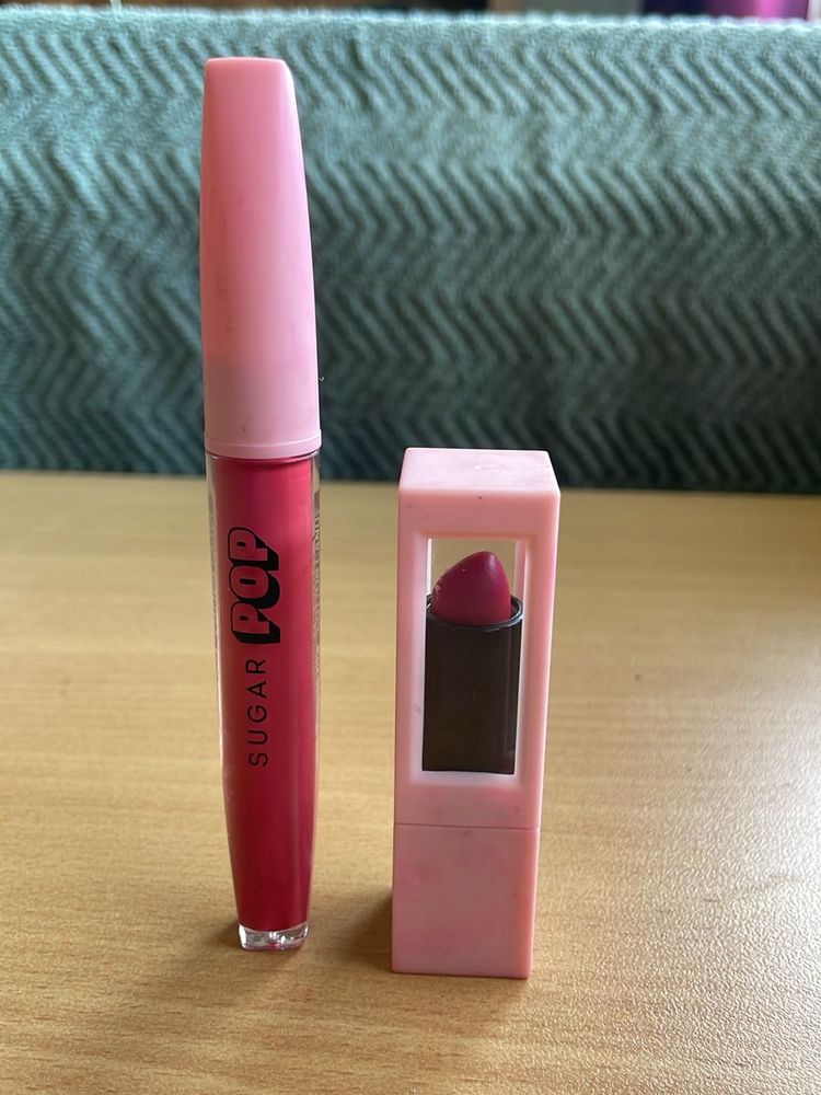 Sugar Pop - Combo Of Lipstick And Lipgloss