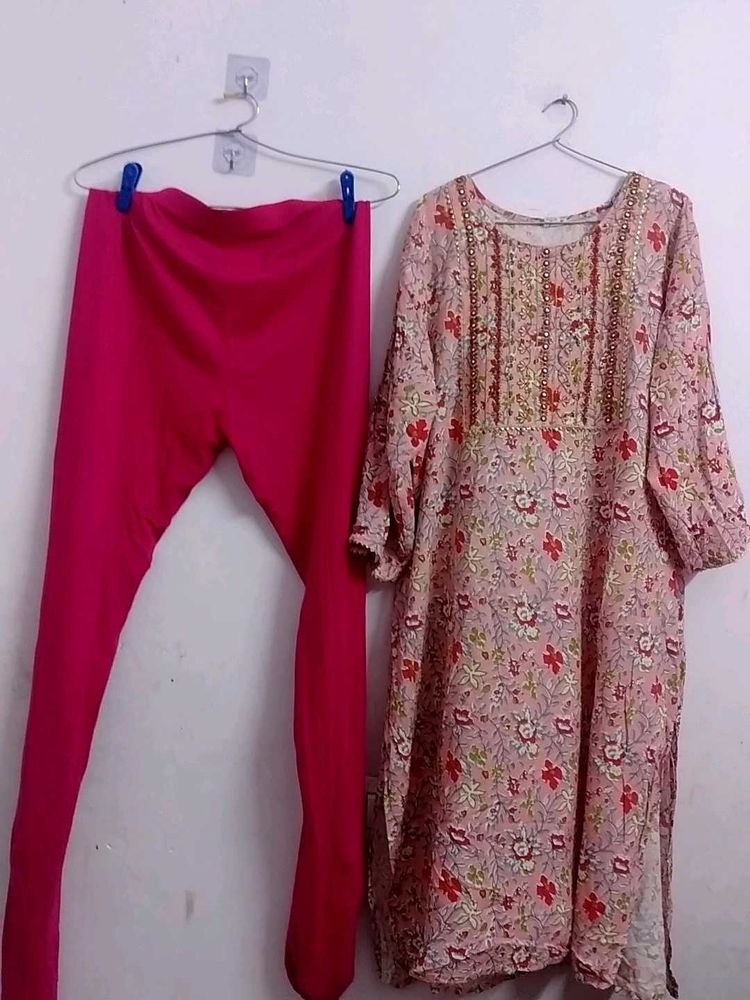 Floral Kurta Set,used