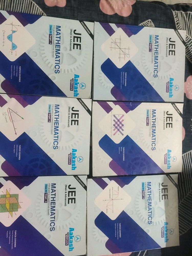 Mathematics Whole Set Aakash + Byjus For Jee Prep