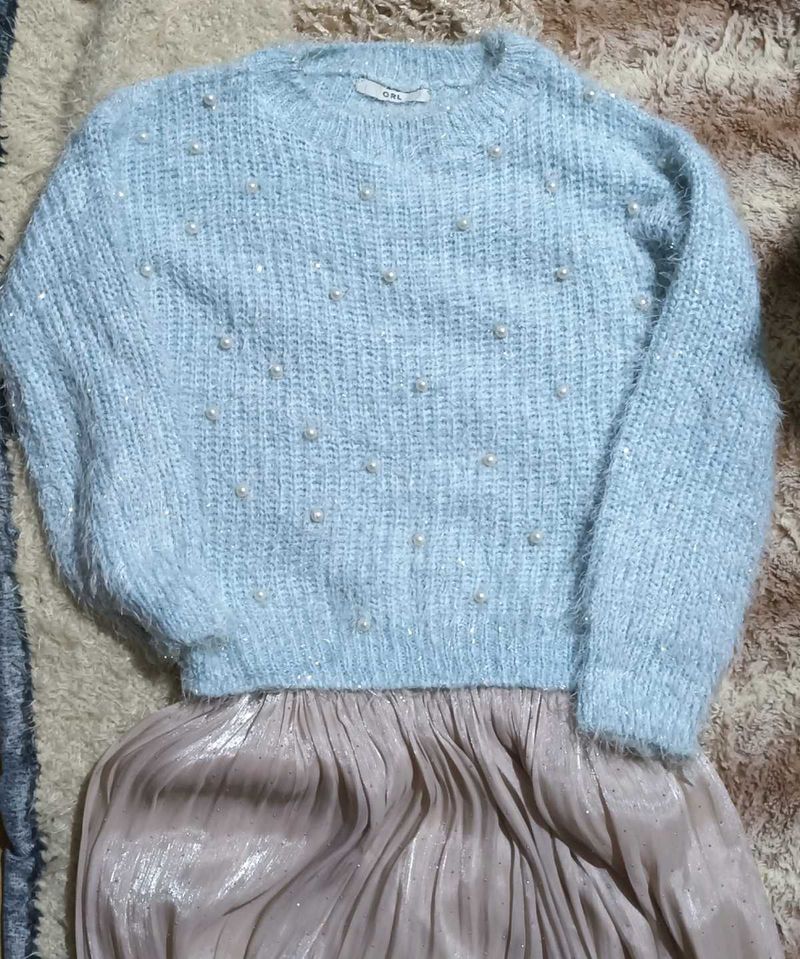 Korean Pearl Sweater