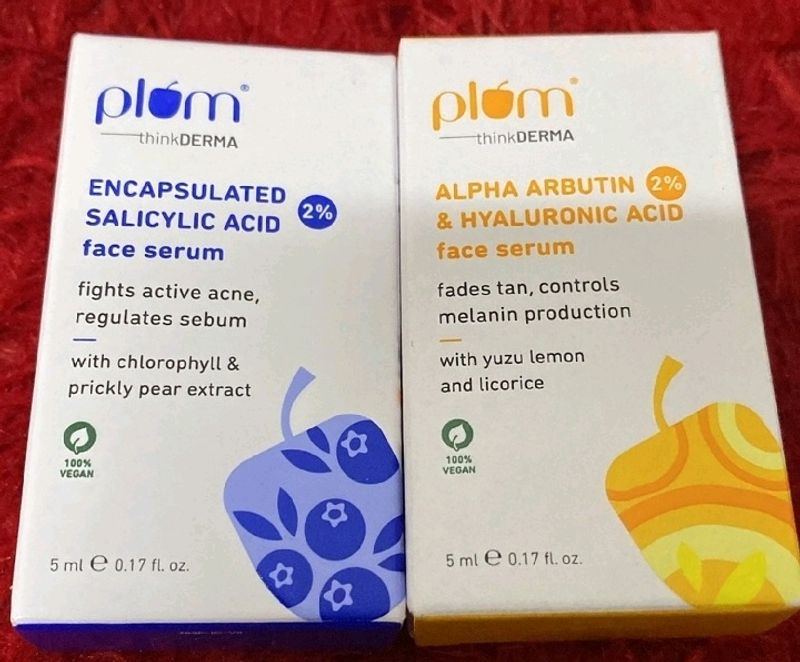 Plum Alpha Abrutin And Salicylic Acid Serum Combo