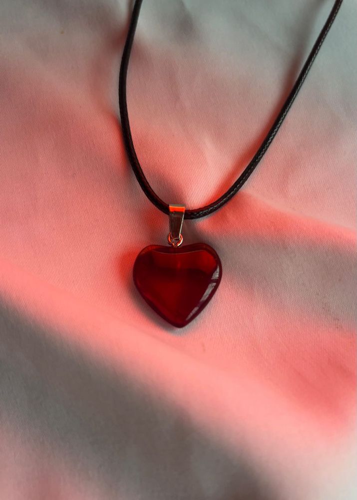 Red Heart Pendant Necklace