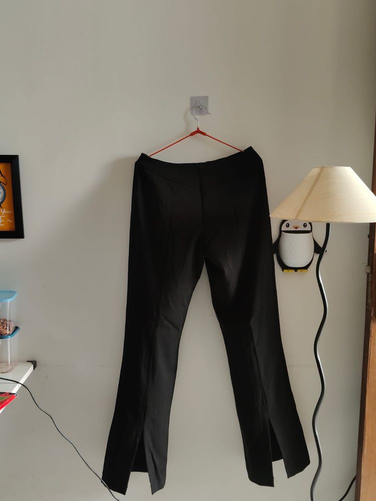 Black Flared Leg Pants