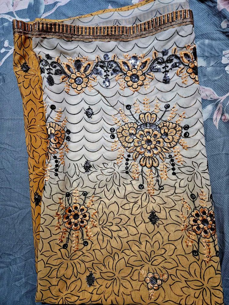 Embroidered Saree