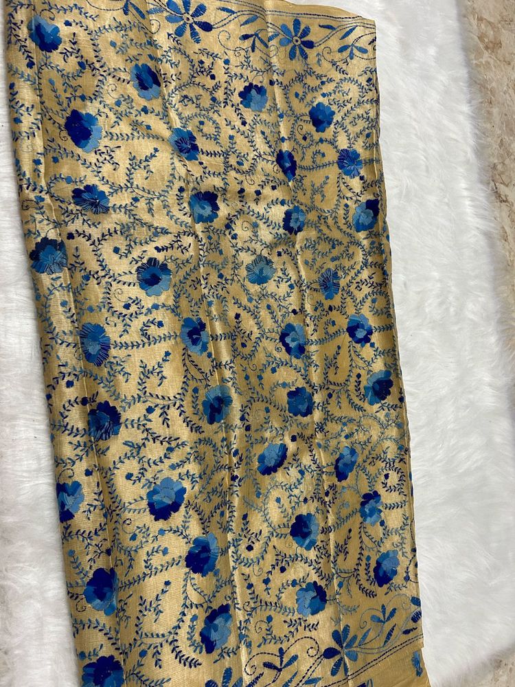 Kantha Stitch Saree