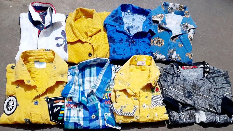 2+4 Years Boy Combo Of 8 Shirt 👕 Good Condition