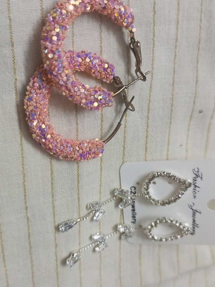 Sparkly Hoop Earrings