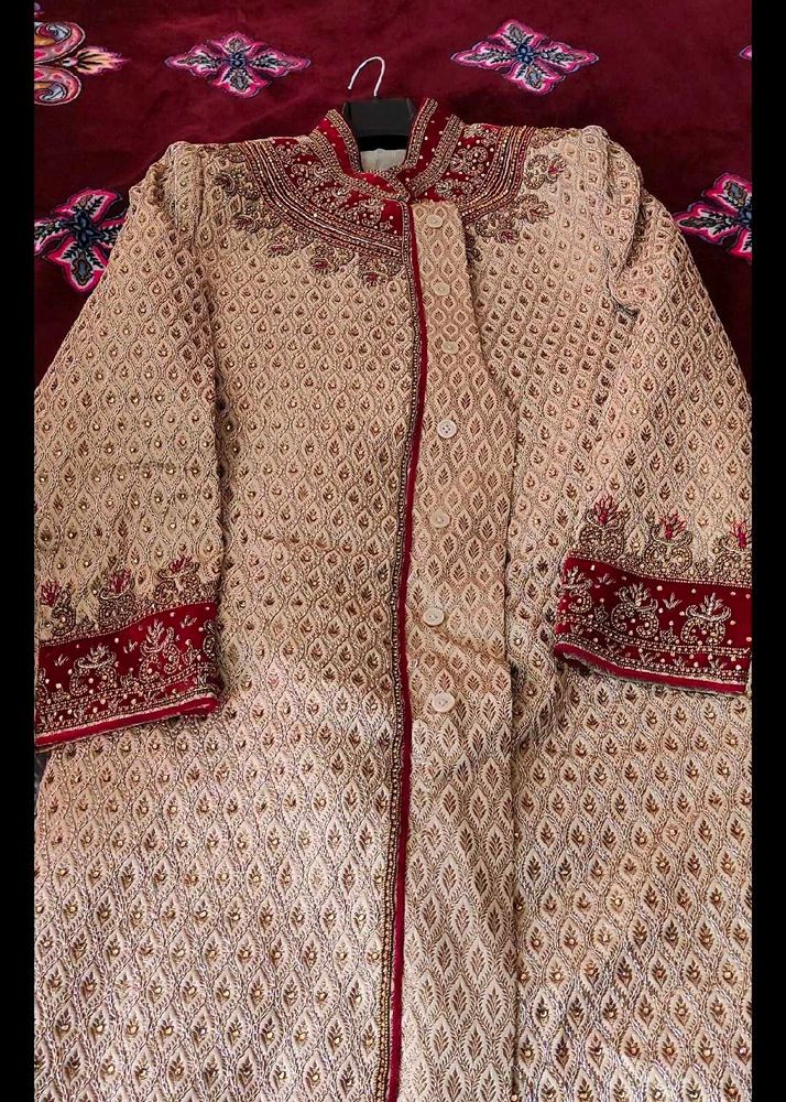 Elegant Sherwani only kurta with jewellery