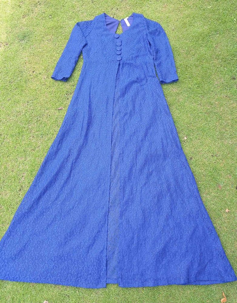 Elegant Blue Ethnic Gown
