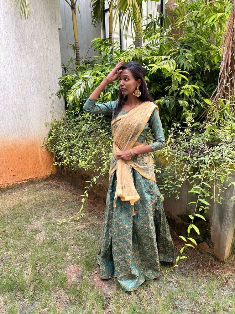 Emerald Green Lehenga Choli