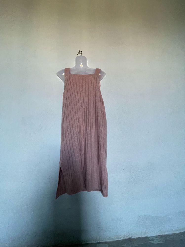 Ribbed Knit Slip Dress