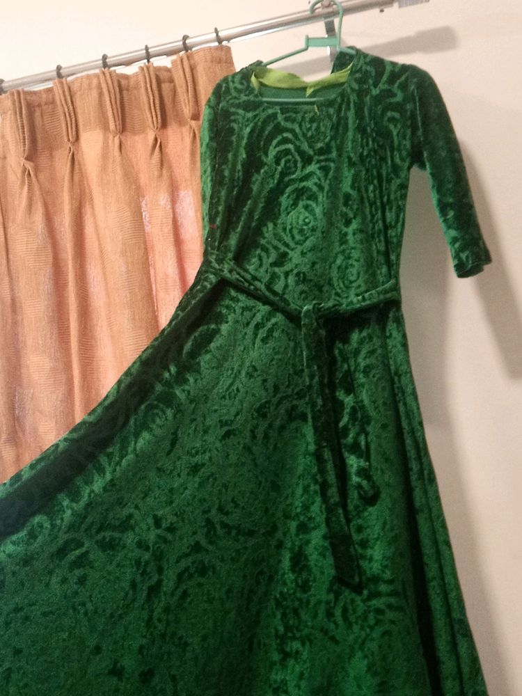Bottle green Velvet