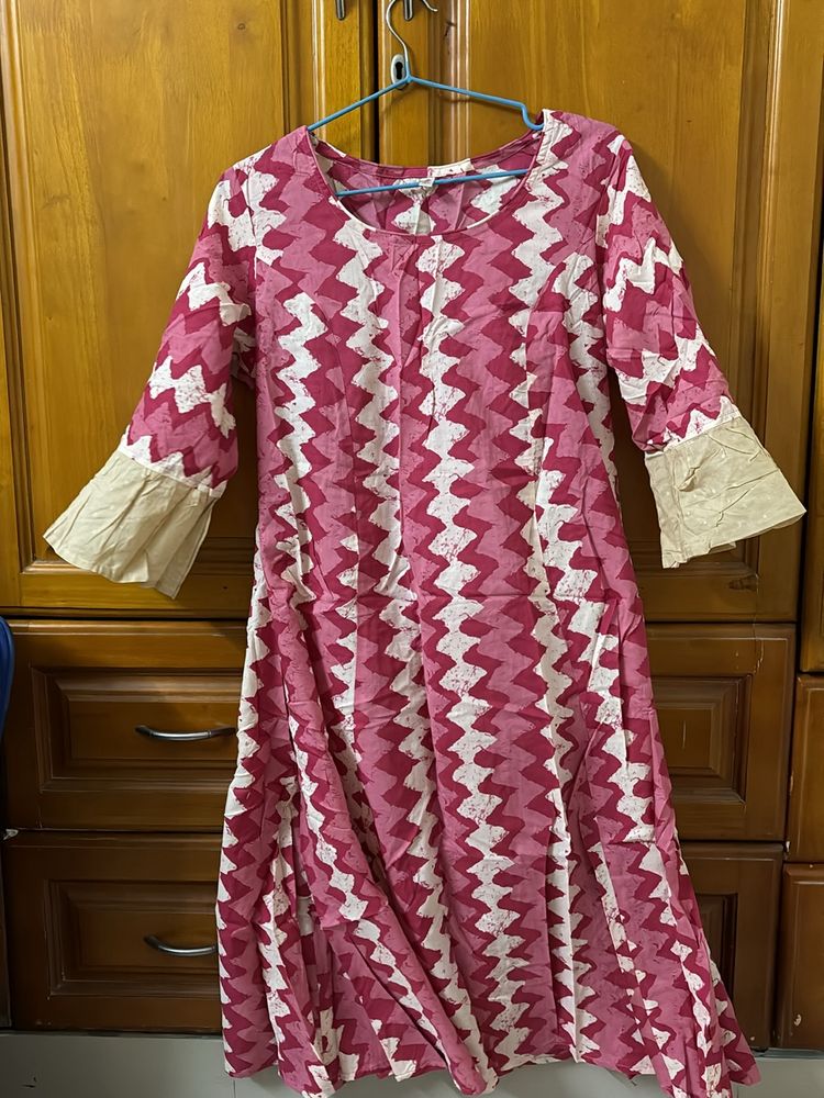 A Line Zig Zag Kurta