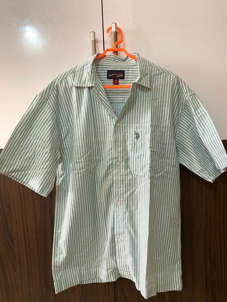 Half Sleeves Striped Shirt