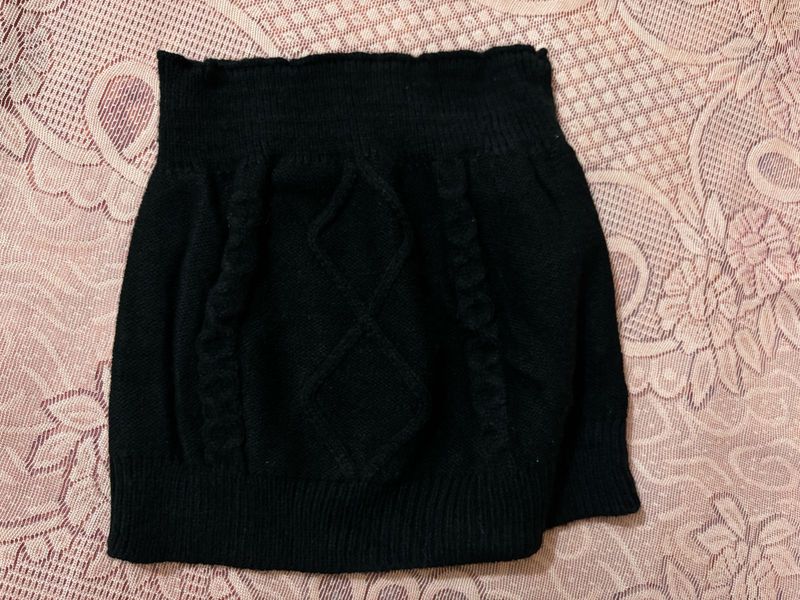 Black Knit tube top